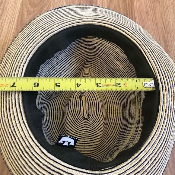 Goorin Bros 100% Paper Hat Medium Turquoise/Black - Picture 11 of 12